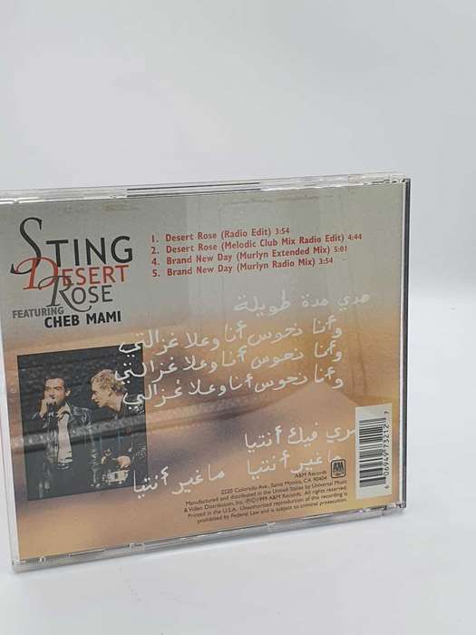 Sting Featuring Cheb Mami  Desert Rose  CD (Maxi-Single)