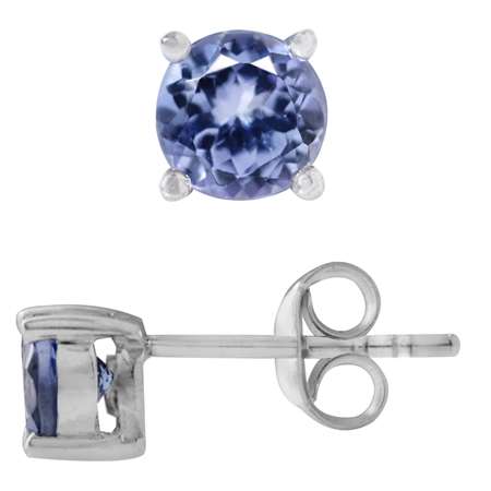 Sterling silver earrings - TANZANITE