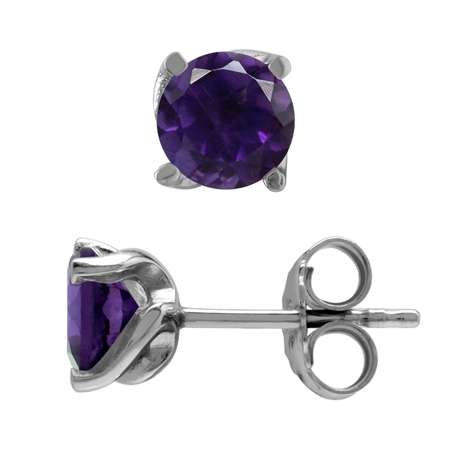 Sterling silver earrings - AMETHYST