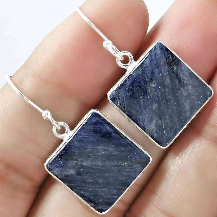 Sterling silver earrings - SODALITE