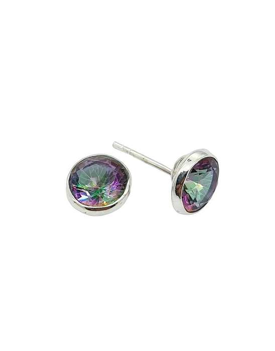 Sterling silver earrings - MYSTIC TOPAZ