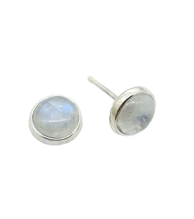Sterling silver earrings - RAINBOW MOONSTONE