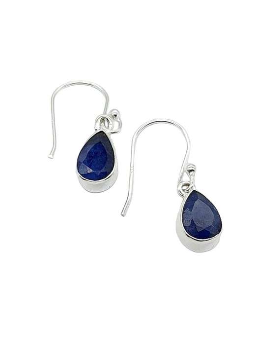 Sterling silver earrings - SAPPHIRE