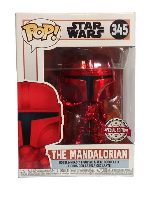 Funko POP! Mandalorian Red Chrome #345  Special Edition