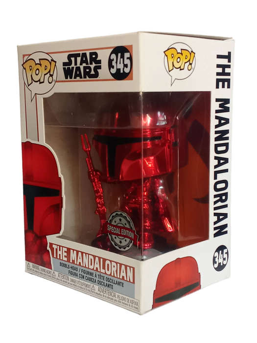 Funko POP! Mandalorian Red Chrome #345  Special Edition