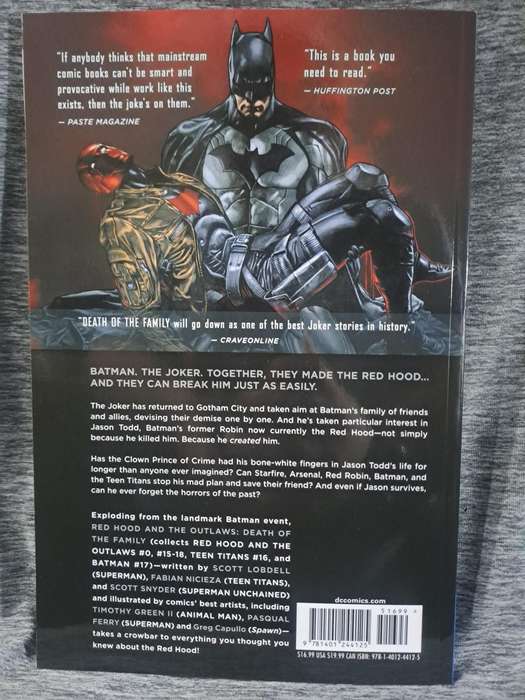 Red Hood And The Outlaws Vol.3 Death Of The Family [ISBN 9781401244125](DC Comics)