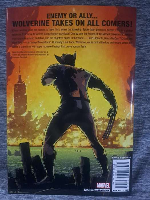 Marvel Universe Vs Wolverine [ISBN 9780785156925](Marvel Comics)