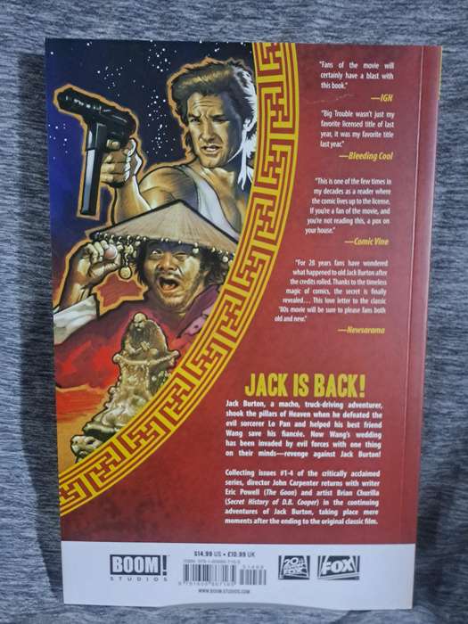 Big Trouble In Little China [ISBN 9781608867165](Boom Studios)