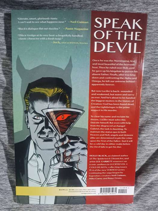 Lucifer Cold Heaven Vol.1 [ISBN 9781401261931](Vertigo Comics)