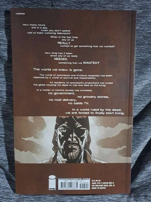 The Walking Dead Vol.8 Made To Suffer [ISBN 9781582408835](Image Comics)