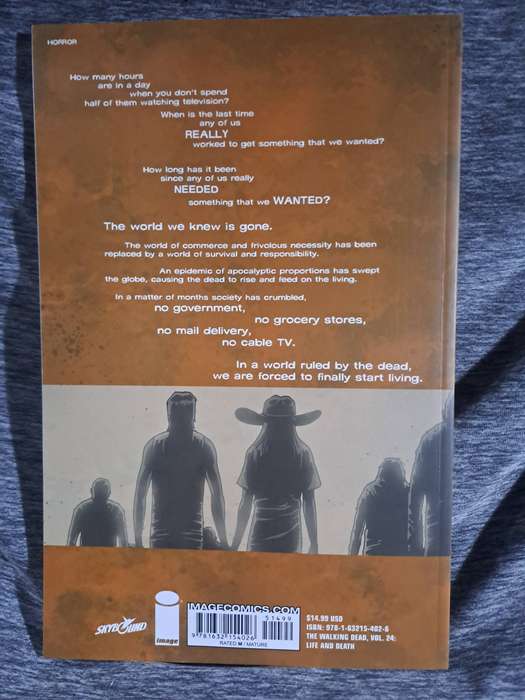 The Walking Dead Vol.24 Life And Death  [ISBN  9781632154026](Image Comics)