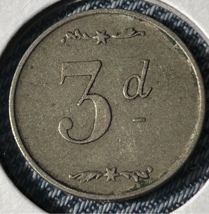3d Whyte & Mackey's special Whisky token [ Herns catalogue  No: 748E]