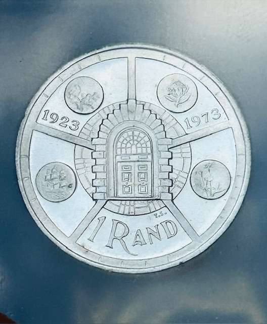 1974 HIGH GRADED MS64 ONE RAND EXCEPTIONAL FOR UNCIRCULATED COIN (SEE OTHER 1974 SETS ON AUCTION)