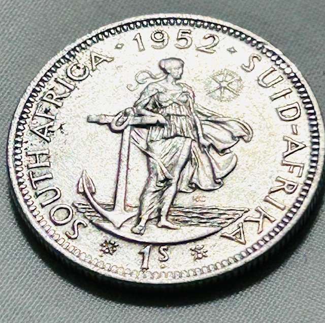 1952 SILVER ONE (1) SHILLING A/U BEAUTIFULL COIN SEE COMMENTS BELOW