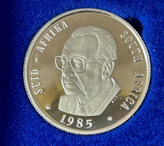 1984 SA Short Proof Set in Original SA Mint Box Double One Rand LOW MINTAGE 9859