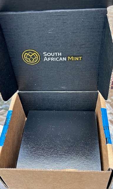 2024 PROOF KRUGERRAND 1OZ FINE SILVER IN ORIGINAL SA MINT BOX, CASING AND CAPTULE SPOTLESS