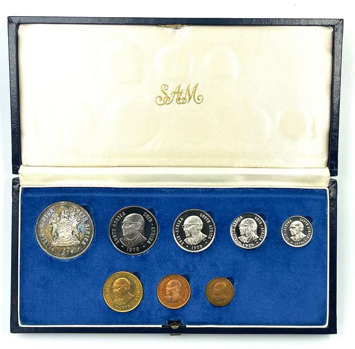 1979 South Africa Proof Coin Set in original mint box **Mintage ONLY 5000**