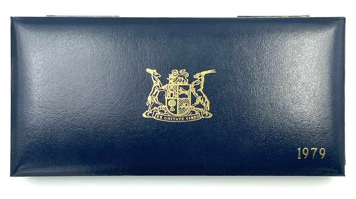 1979 South Africa Proof Coin Set in original mint box **Mintage ONLY 5000**
