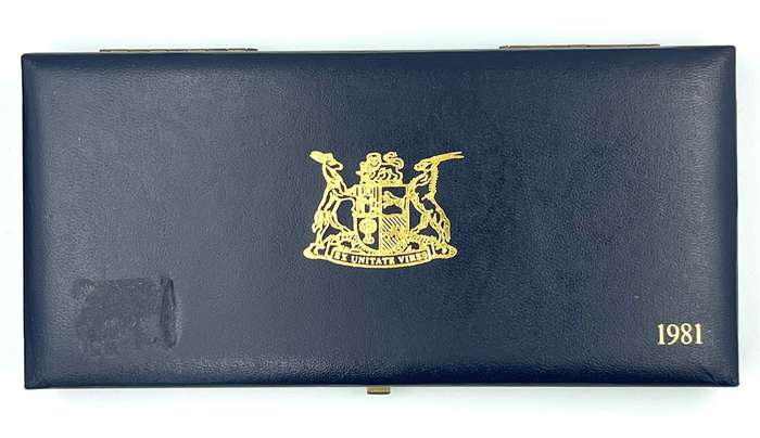 1981 South Africa Proof Coin Set in original mint box **Mintage ONLY 4000**