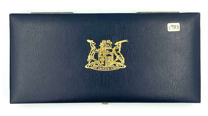 1983 South Africa Proof Coin Set in original mint box **Mintage ONLY 6835**