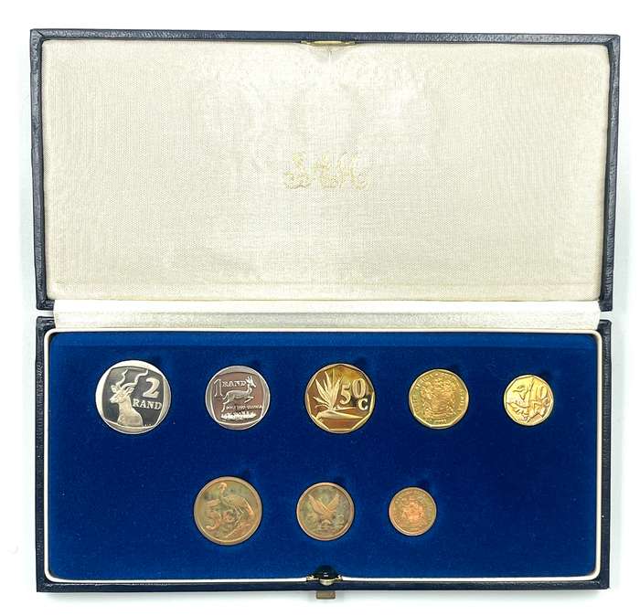 1991 South Africa Proof Coin Set in original mint box **Mintage ONLY 11800**