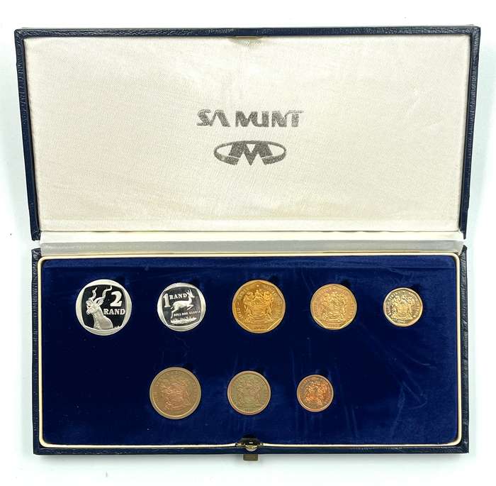 1992 South Africa Proof Coin Set in original mint box **Mintage ONLY 10263**