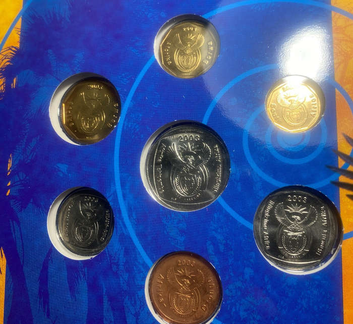 2003 South Africa (UNC) Uncirculated Mint Set * **Mintage ONLY 2,602**