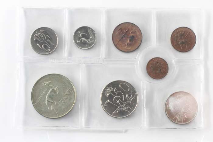 1970 South Africa (UNC) Uncirculated Mint Pack Set (Silver R1)* **Mintage ONLY 20,000**