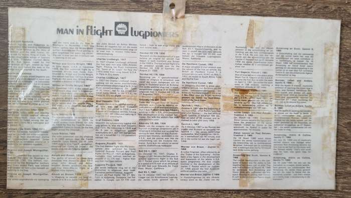 MAN in FLIGHT /LUGPIONERS - a SHELL collectable from 1969