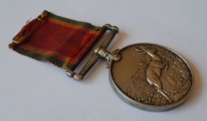 WW2 Full Sized Silver Africa Service Medal To ACF89887 A.C. Drake.