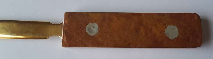 Vintage Hand Forged Solid Copper And Brass Letter Opener. 19.5 cm.