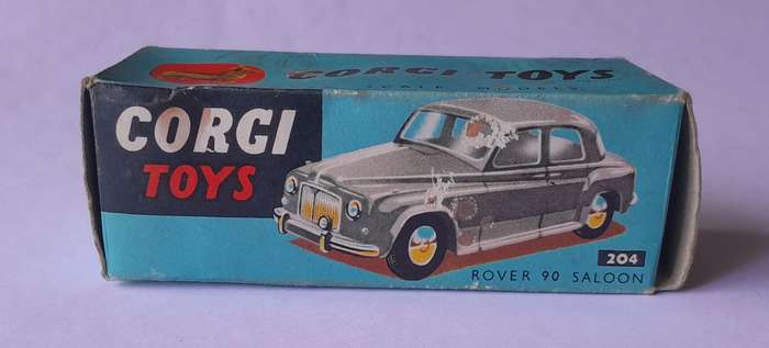 Corgi Toys 204 Rover 90 Saloon In Original Box. 9.9cm.