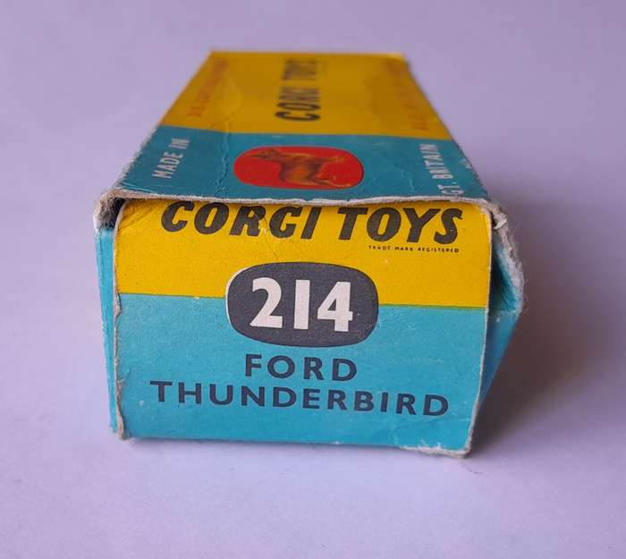 Corgi Toys 214 Ford Thunderbird In Original Box. 10.3cm.