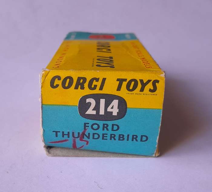 Corgi Toys 214 Ford Thunderbird In Original Box. 10.3cm.