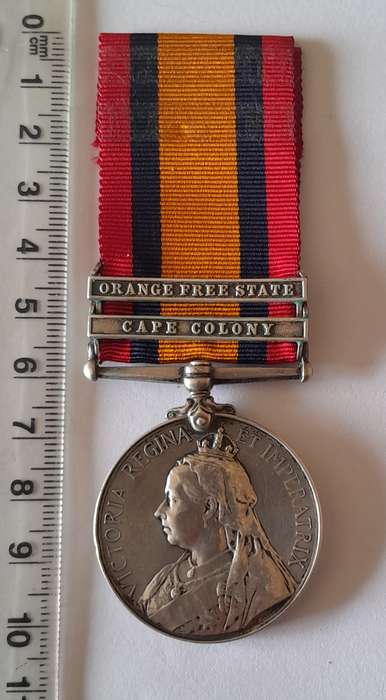 Boer War Queen South Africa Medal To "1036 Private W.J. Jones Cape Police Distr. 1".