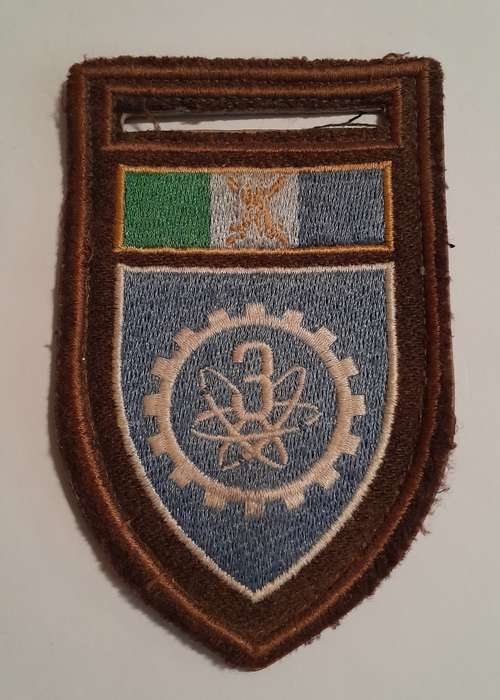 SADF 3 Signals Unit Tupper Shoulder Flash.  No Pin.