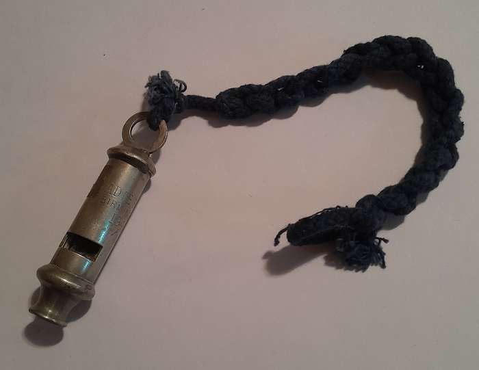 WW2 1940 Adie Brothers Whistle.  Dated with Broad Arrow.