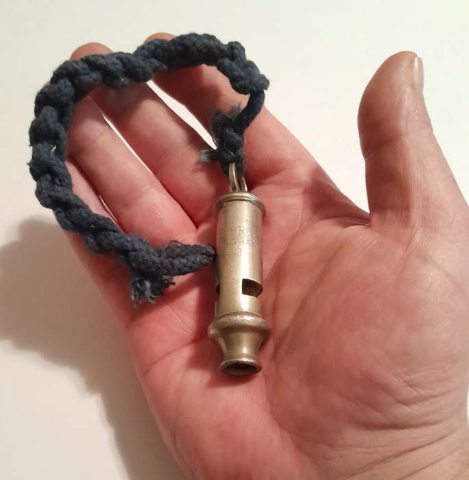 WW2 1940 Adie Brothers Whistle.  Dated with Broad Arrow.