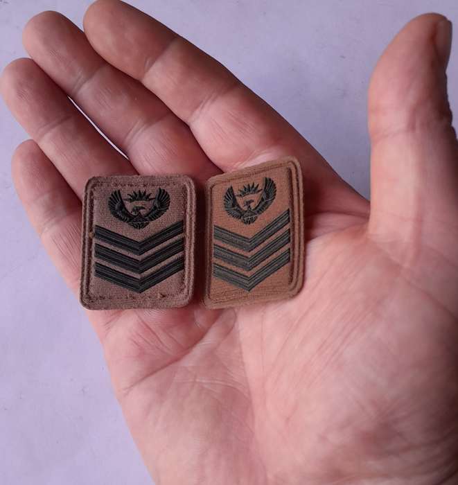 SADF Pair Staff Sergeant Rank Badges.