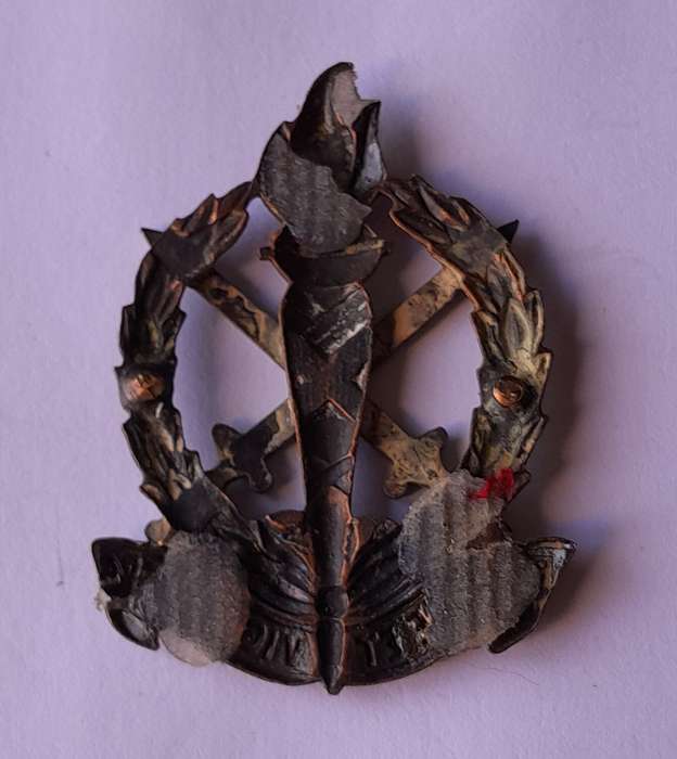 SADF Regiment Schoonspruit Beret Badge.  No Lugs.