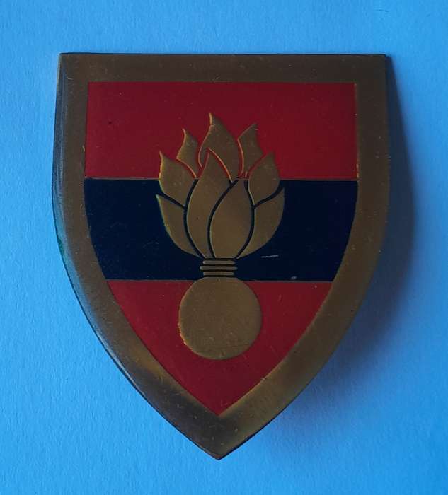 SADF School of Engineers Shoulder Flash.  1 Pin Intact.