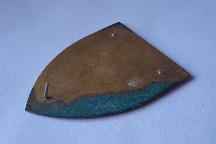 SADF School of Engineers Shoulder Flash.  1 Pin Intact.