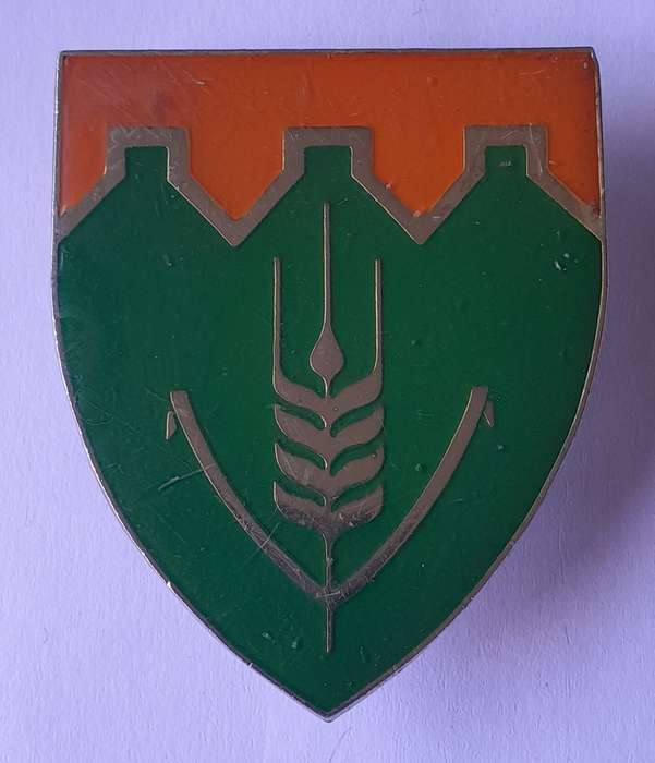 SADF Fouriesburg Commando Shoulder Flash.  All Pins Intact.