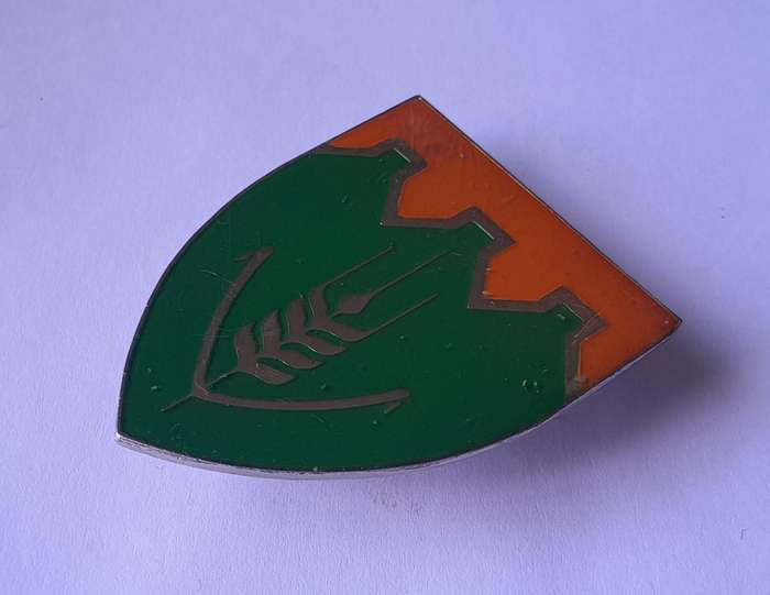 SADF Fouriesburg Commando Shoulder Flash.  All Pins Intact.