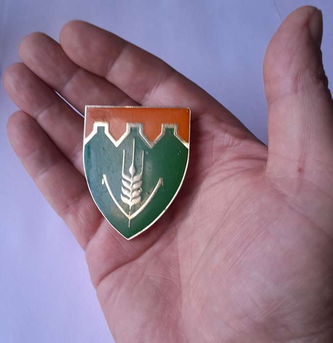 SADF Fouriesburg Commando Shoulder Flash.  All Pins Intact.