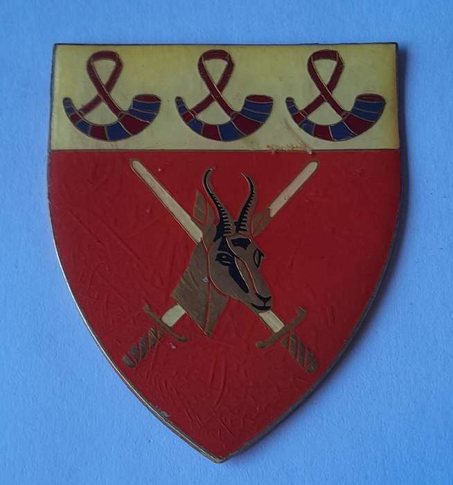 SADF Orange Free State Command Shoulder Flash.  No Pins.