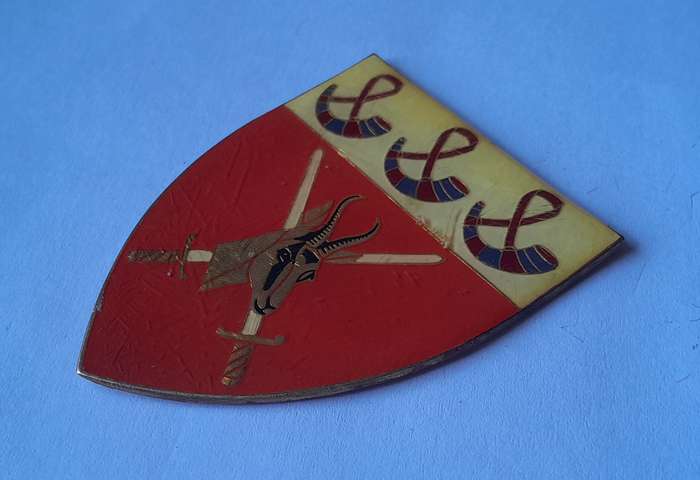 SADF Orange Free State Command Shoulder Flash.  No Pins.