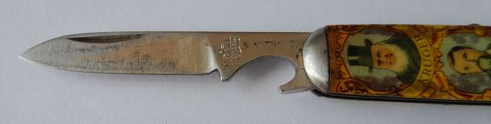 Rare Vintage Paul Kruger And De Wet Folding Knife By Richards, Sheffield.