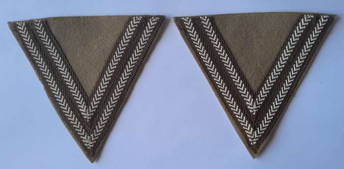 SADF Pair Corporal Rank Stripes.  Detex, JHB, 1967.