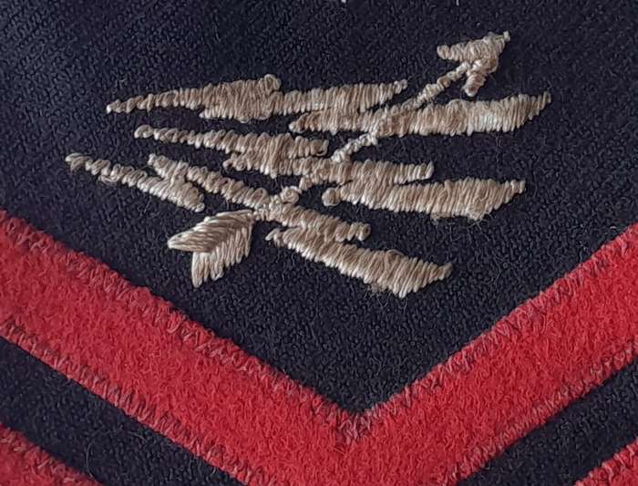 WW2 US Navy Radarman First Class Rating Patch (Large).
